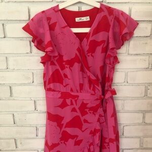 NWOT Vineyard Vines youth 14 ruffle tiered wrap dress